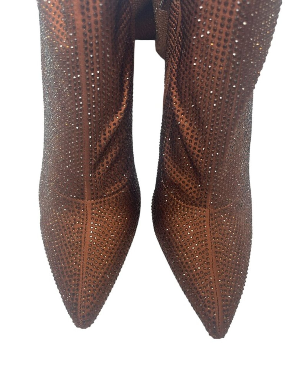 ASOS Over The Knee Copper Rhinestone Embellished Stiletto Boots Size 8 US NWB - Picture 4 of 8